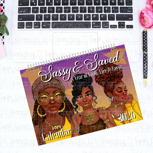 Sassy & Saved 2026 Calendar